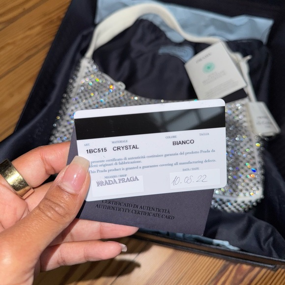 Prada Crystal Bag Re Edition 2000 White Satin - Picture 6 of 10